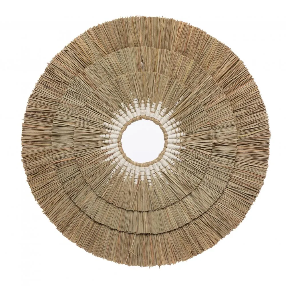 Ozdoba na ścianę z trawy mendog boho Bazar Bizar Natural Home Decor
