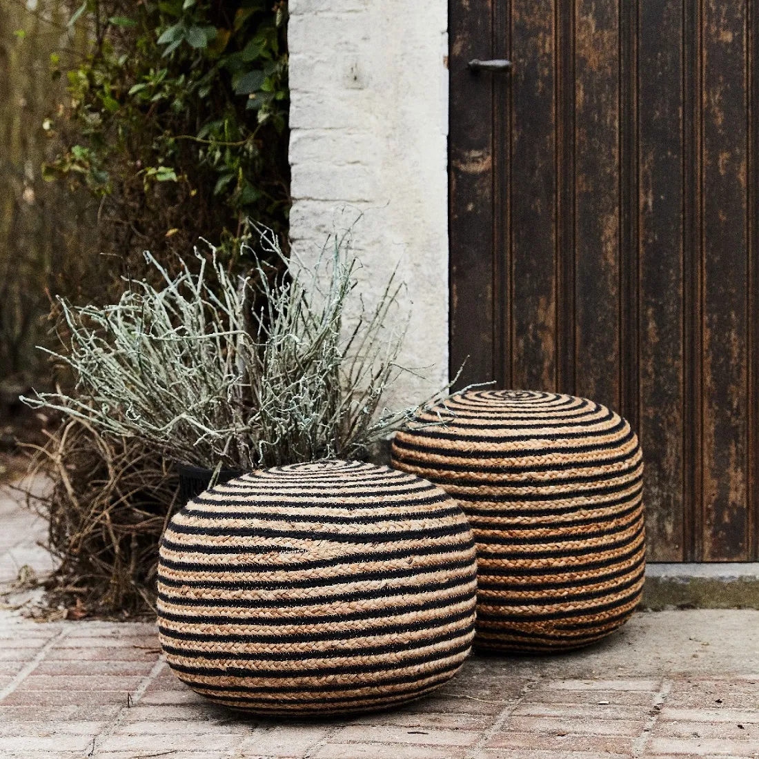 Pufa z juty Bombay Pomax naturalhomedecor