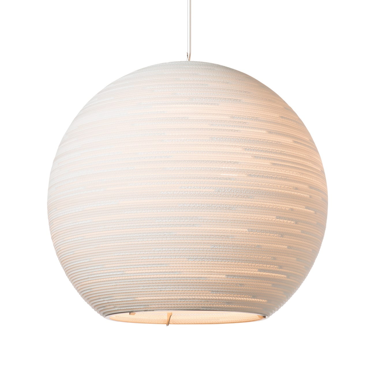 Duża lampa kula wisząca Sun Graypants Natural Home Decor