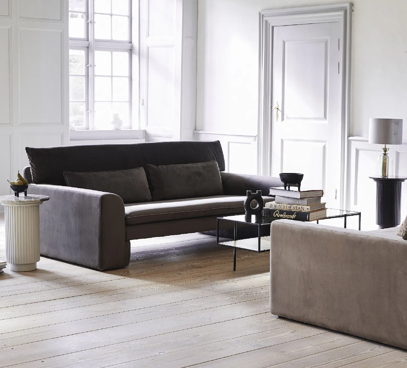 Stolik pomocniczy marmurowy blat Erie Nordal Natural Home Decor