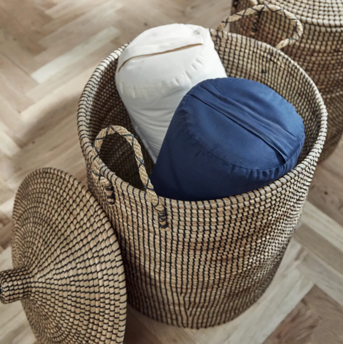 Duży kosz Laudy Nordal naturalhomedecor