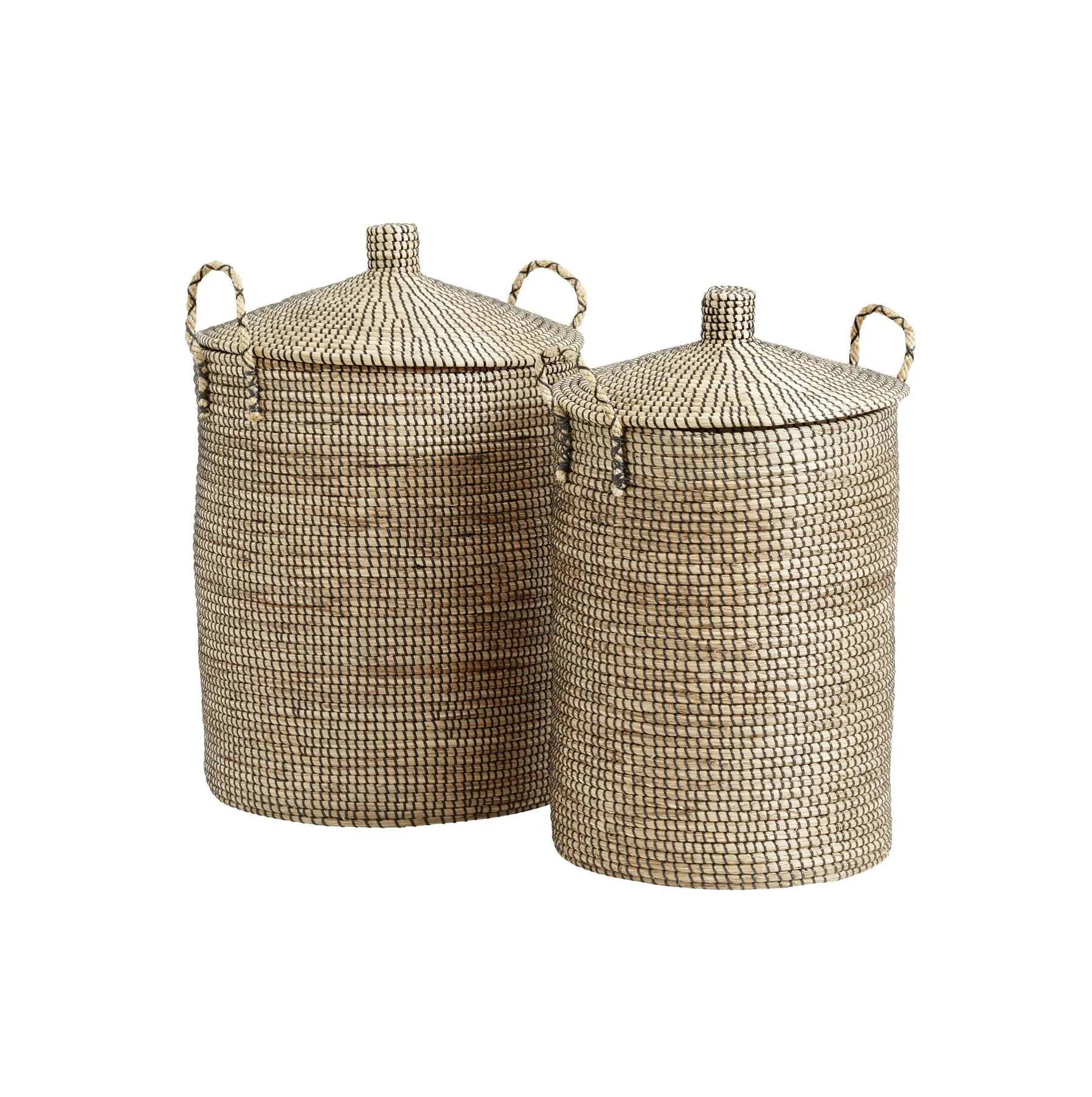 Kosz z trawy morskiej zamykany duży Nordal Naturalhomedecor