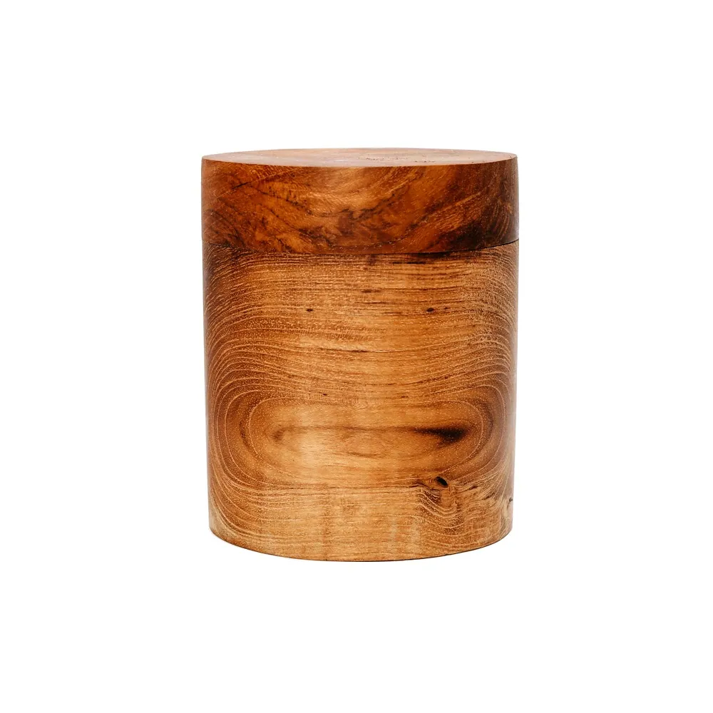 Pojemnik z pokrywką drewniany Bazar Bizar Natural Home Decor