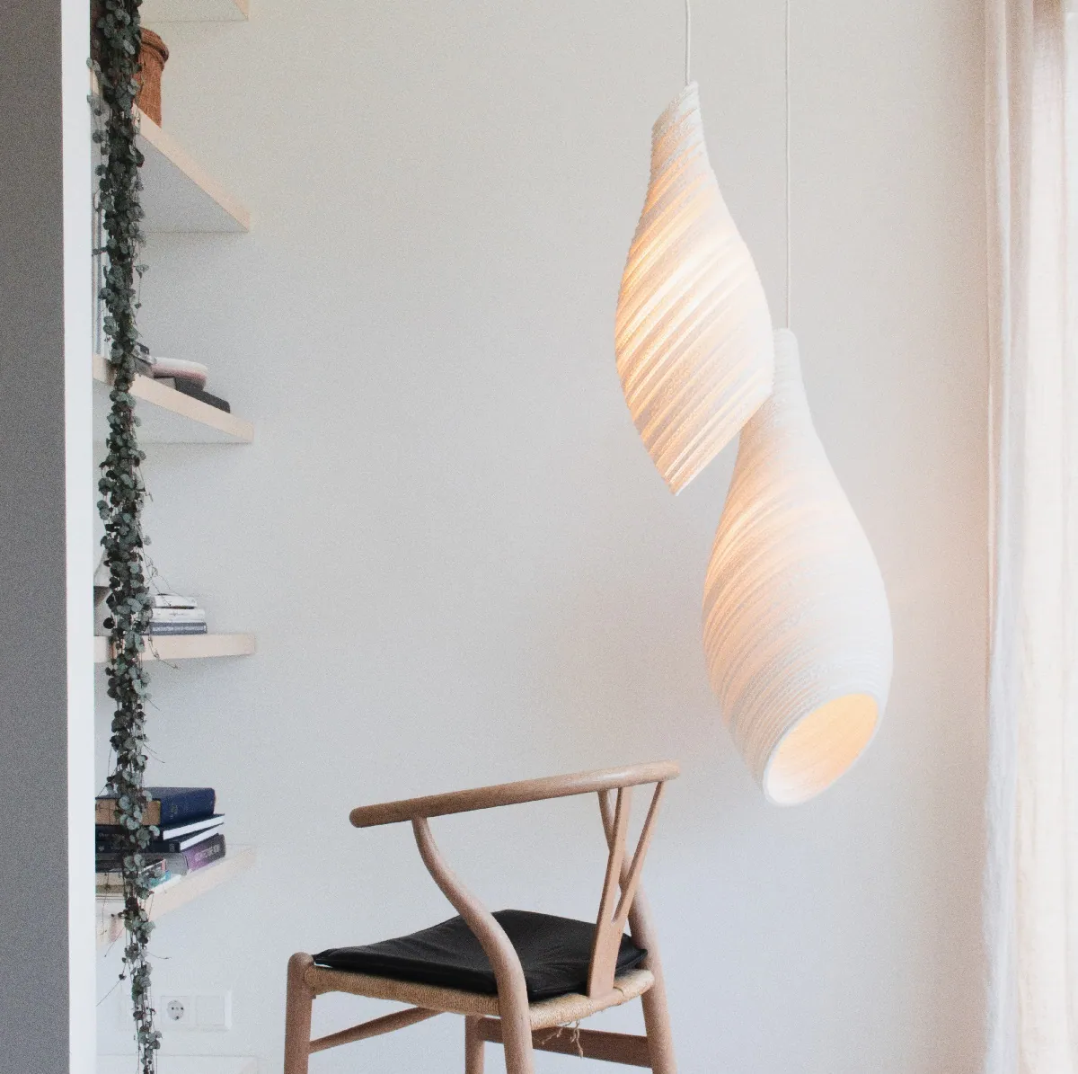 Designerska lampa sufitowa Graypants Scraplights Natural Home Decor