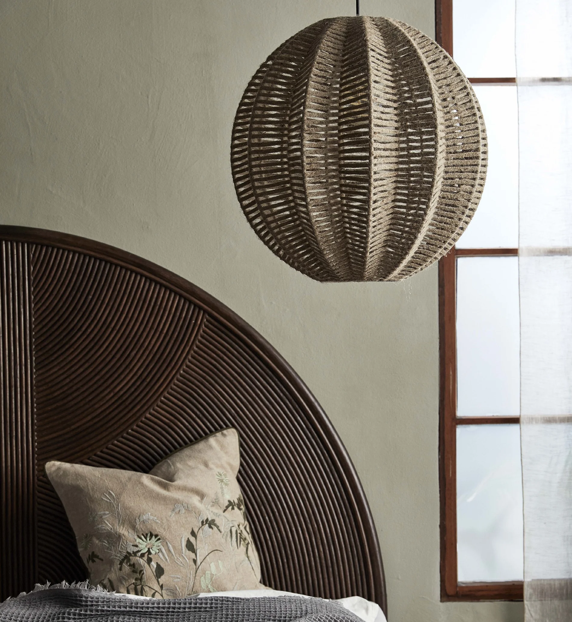 Abażur ze sznurka jutowy Nordal Natural Home Decor