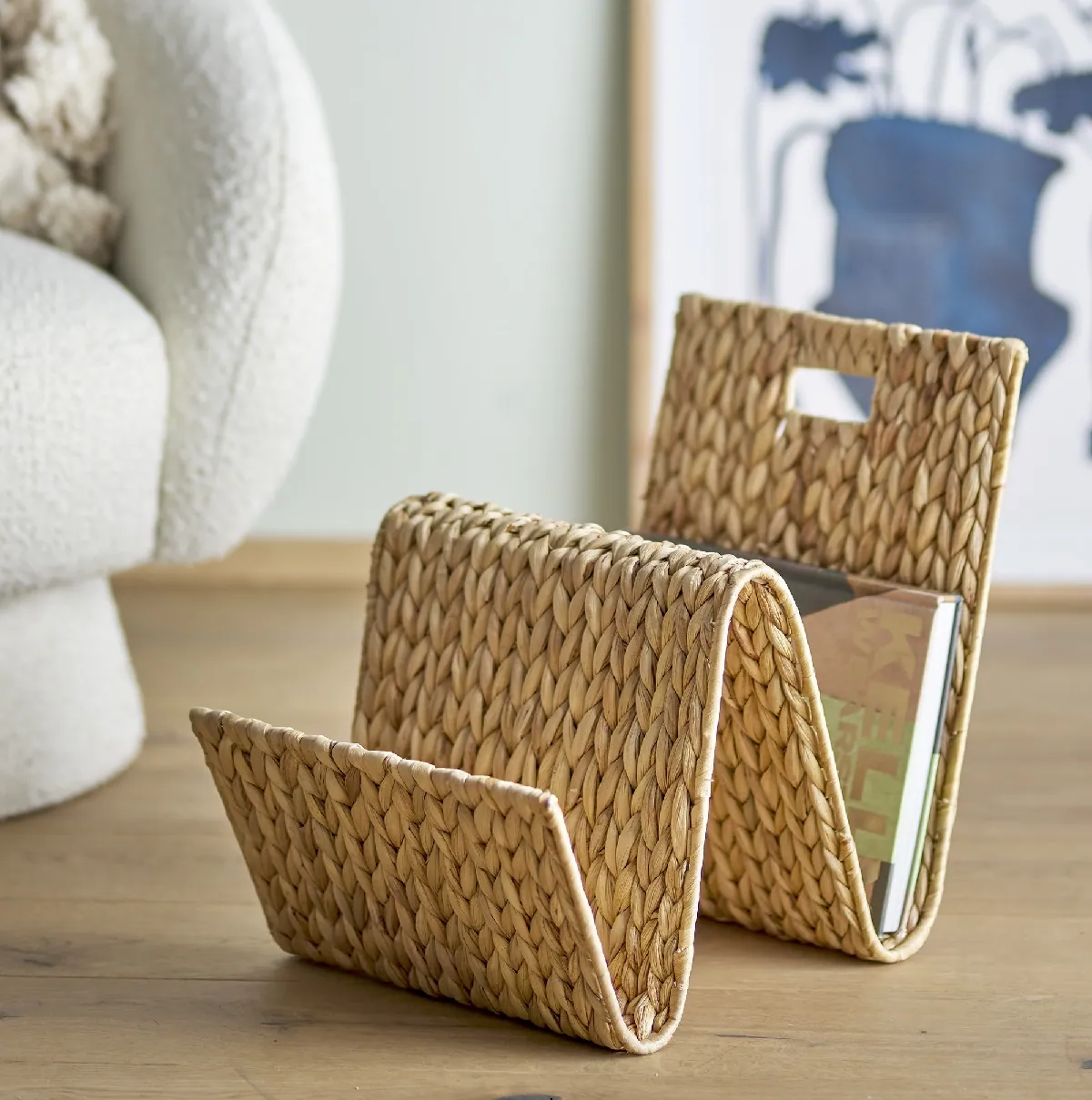 Stojak na książki i czasopisma Dex Bloomingville - natural home decor