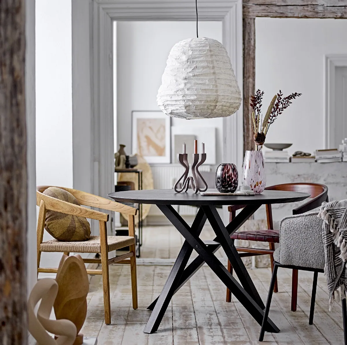 Lampa wisząca papierowa Leena Bloomingville - Natural Home Decor
