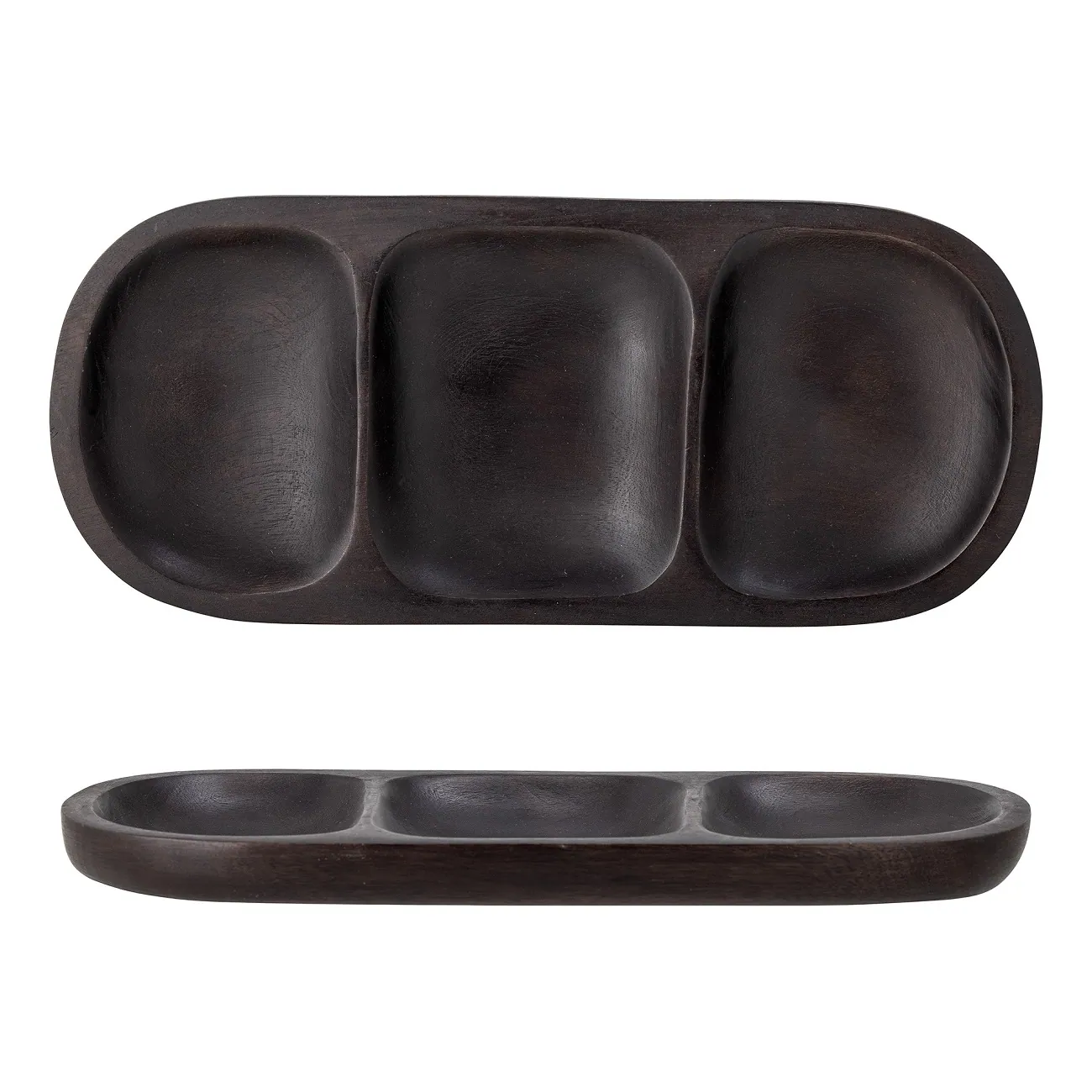 Taca do serwowania przekąsek drewniana Vasilla Bloomingville Natural Home Decor