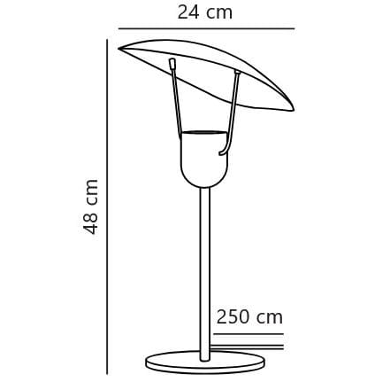 Lampa stojąca do salonu Natural Home Decor