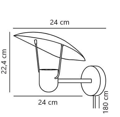 Lampa stojąca do salonu Natural Home Decor