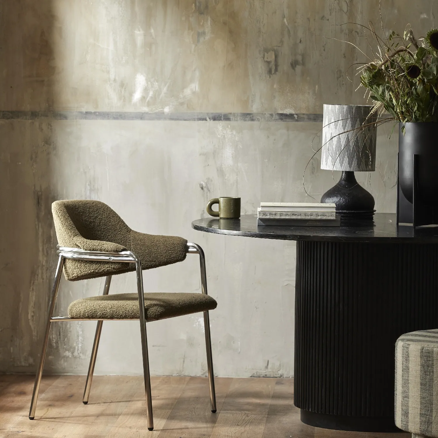 Albert Nordal krzesło z podłokietnikami tapicerowane, sklep internetowy Natural Home Decor