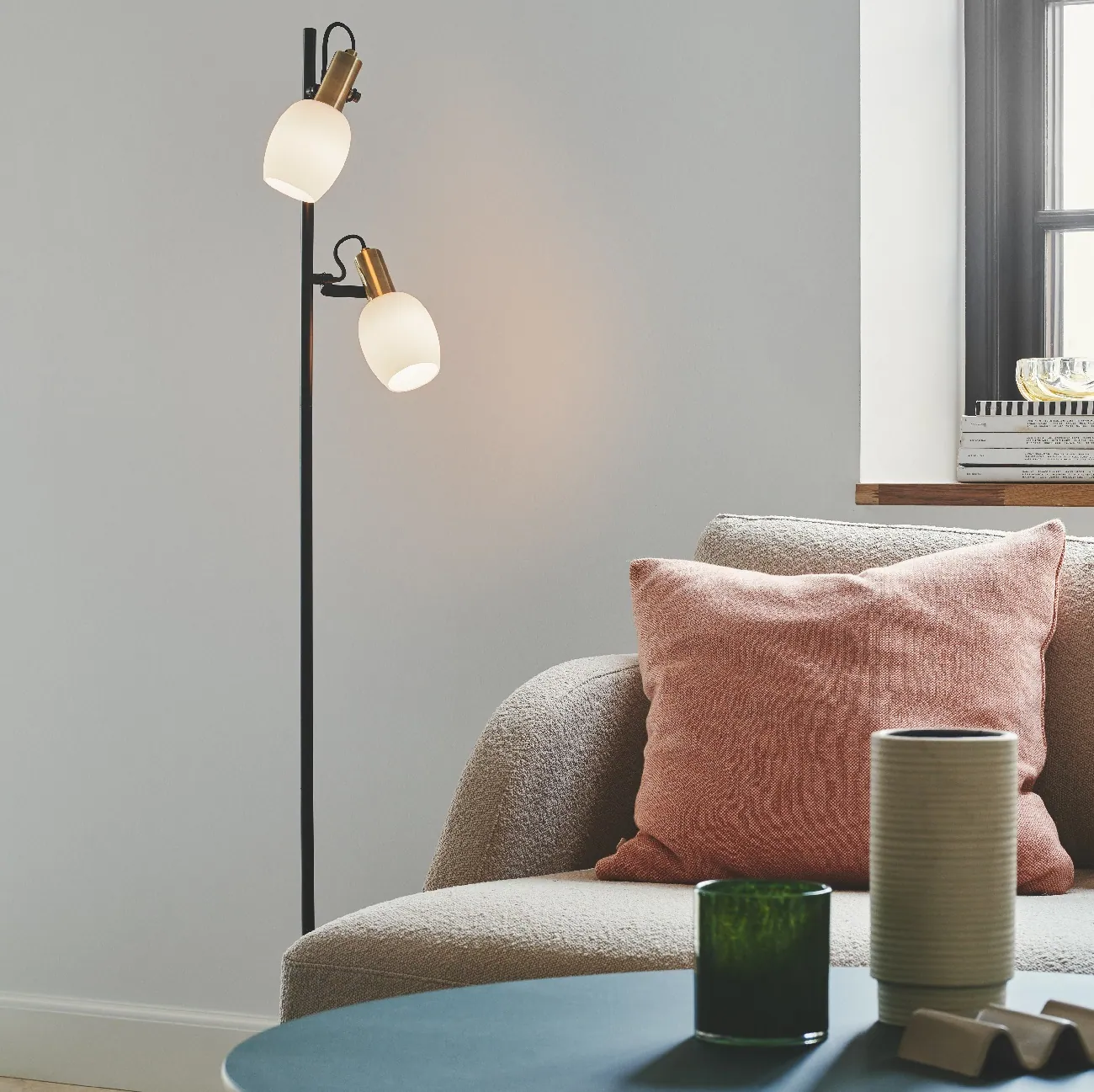 Lampa podłogowa szklana Arild Nordlux Natural Home Decor