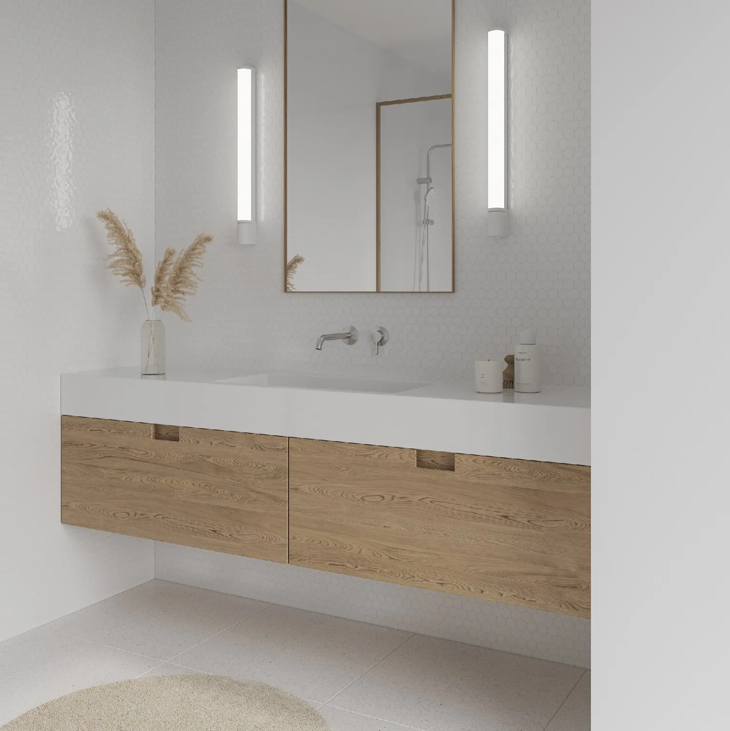 kinkiety do łazienki przy lustrze Malaika Nordlux, sklep internetowy Natural Home Decor