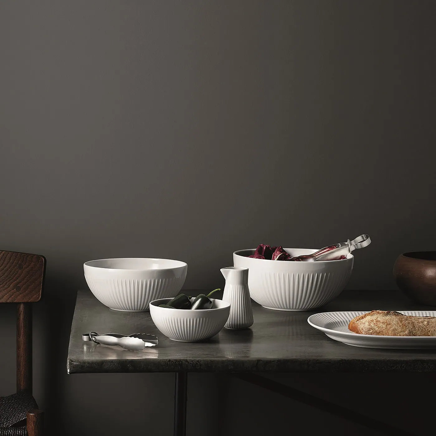 duża miska porcelanowa biała Legio Nova Eva Solo Natural Home Decor