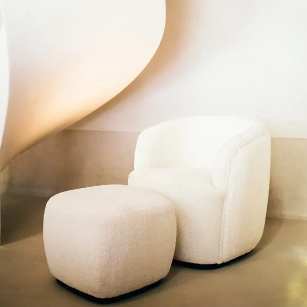 pufa boucle Porterville Pomax, Natural Home Decor