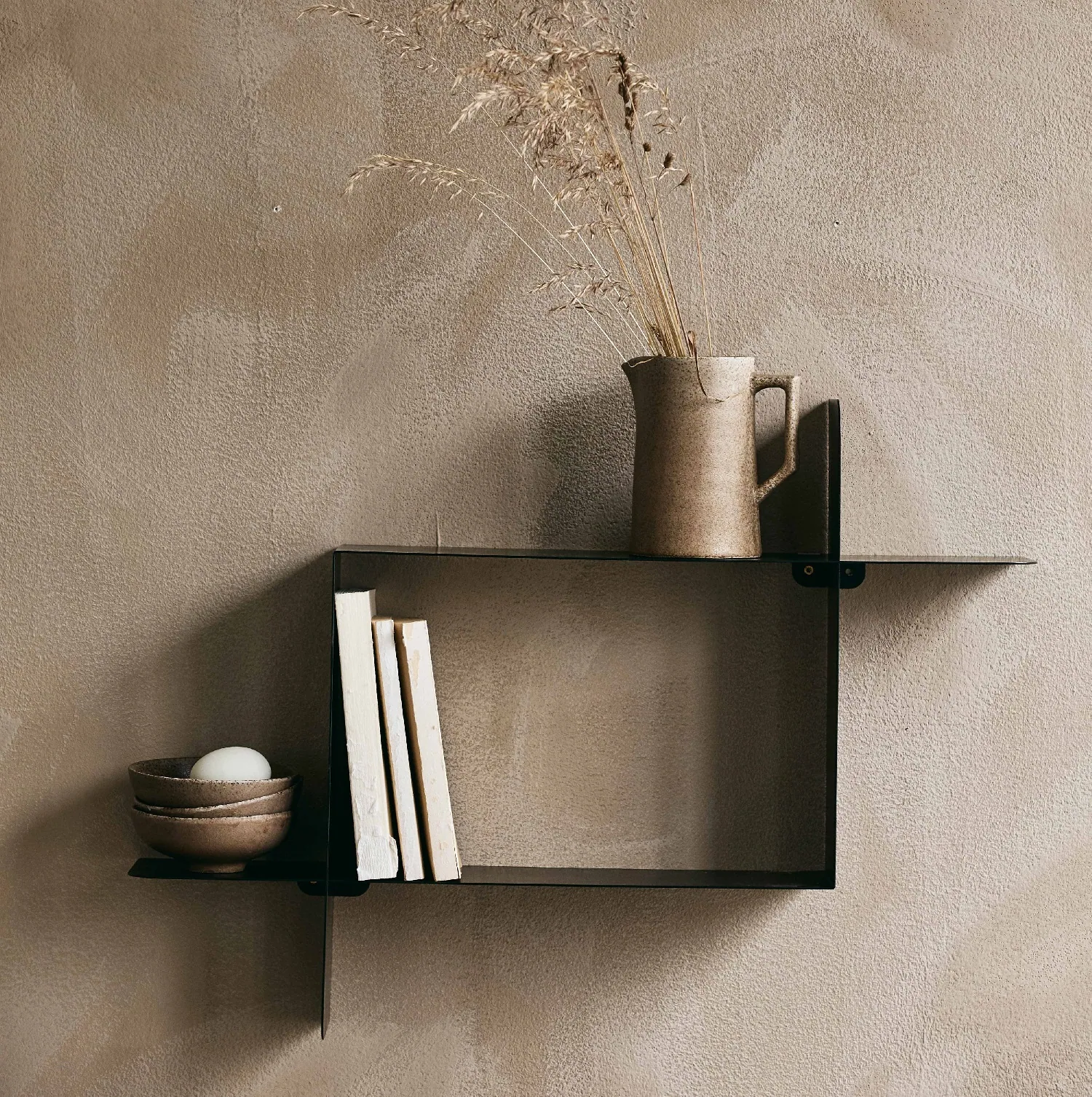 półka czarna metalowa Moca Nordal, sklep internetowy Natural Home Decor