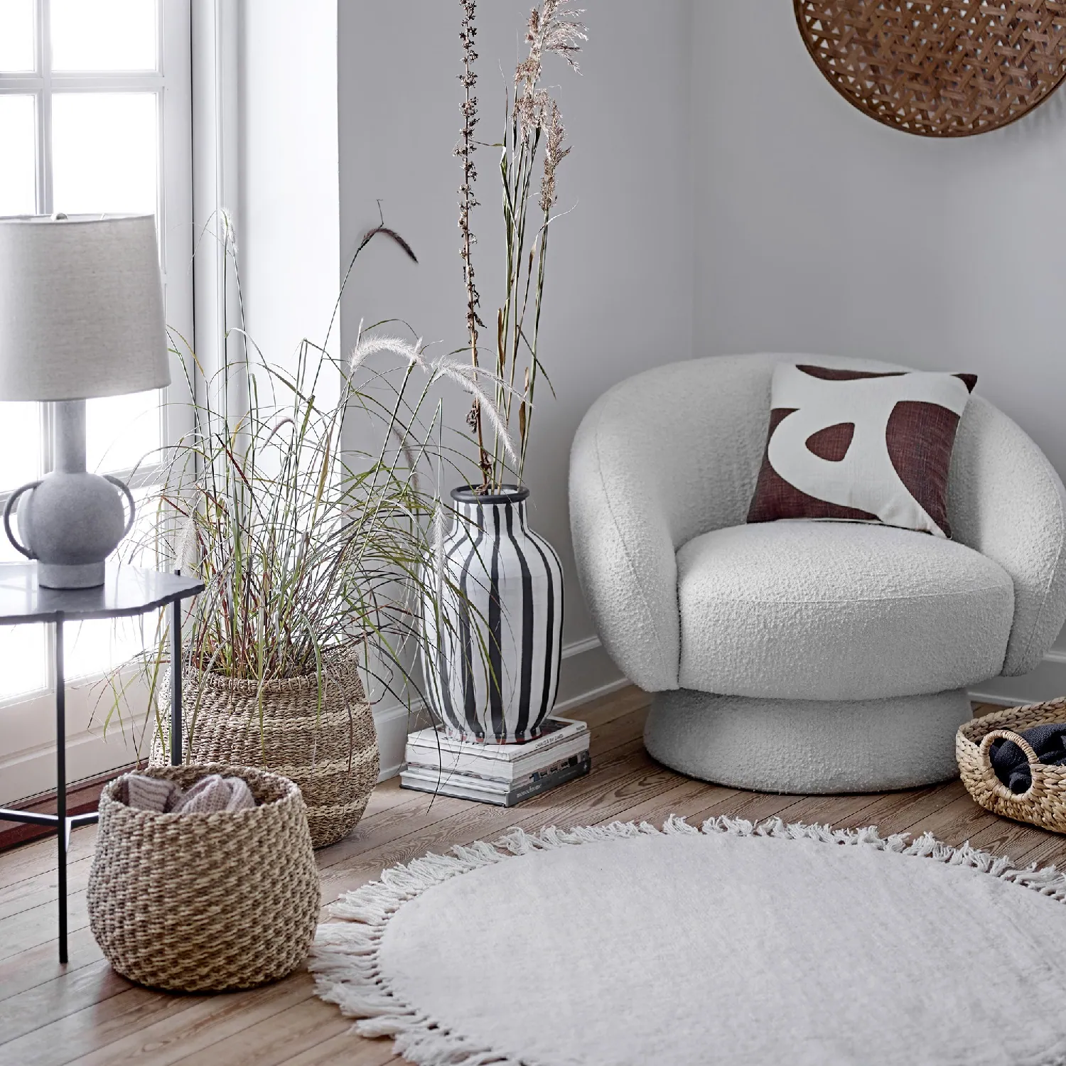 mały dywan wełniany Bloomingville Lenea, Natural Home Decor