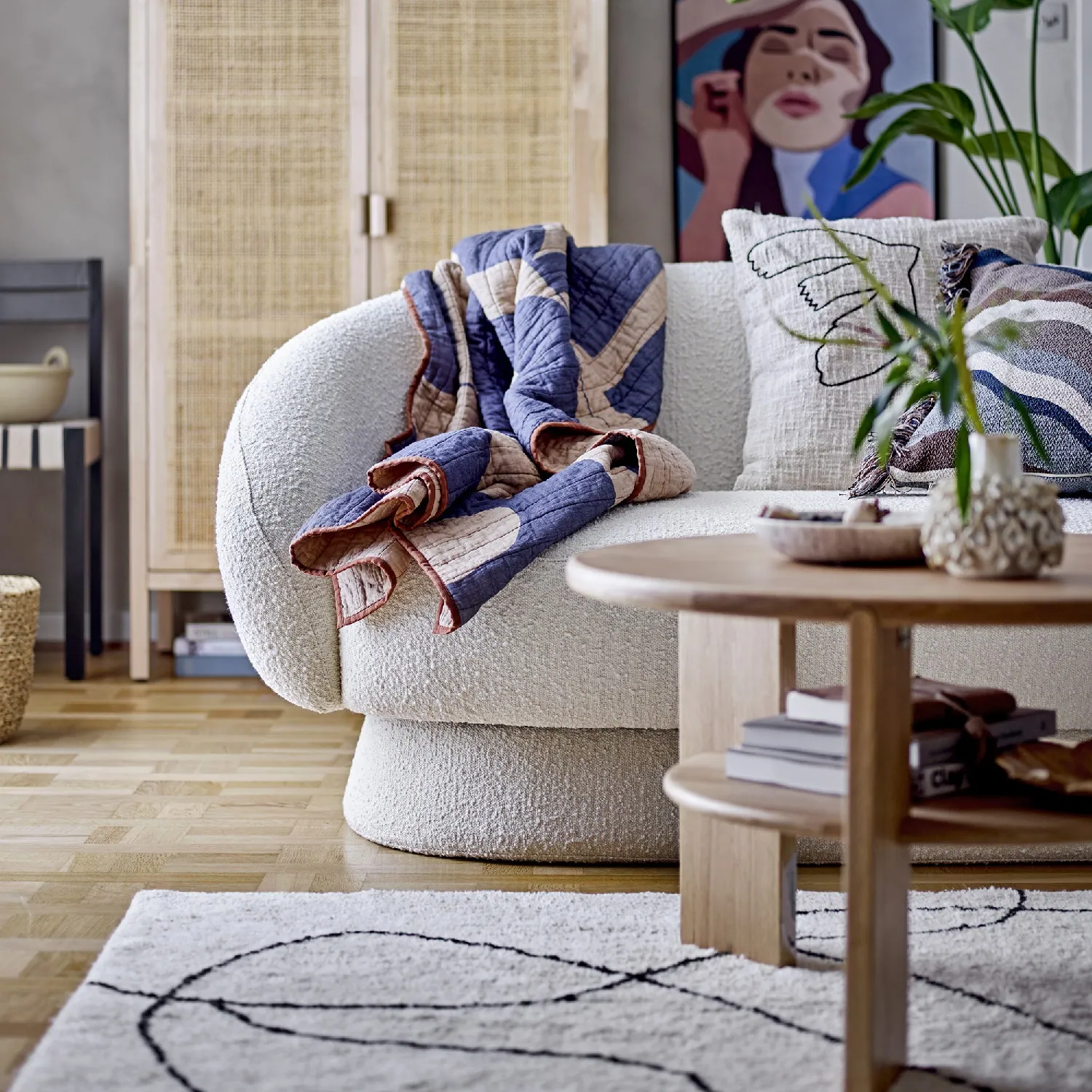 Bloomingville Viga, dywan do salonu, Natural Home Decor