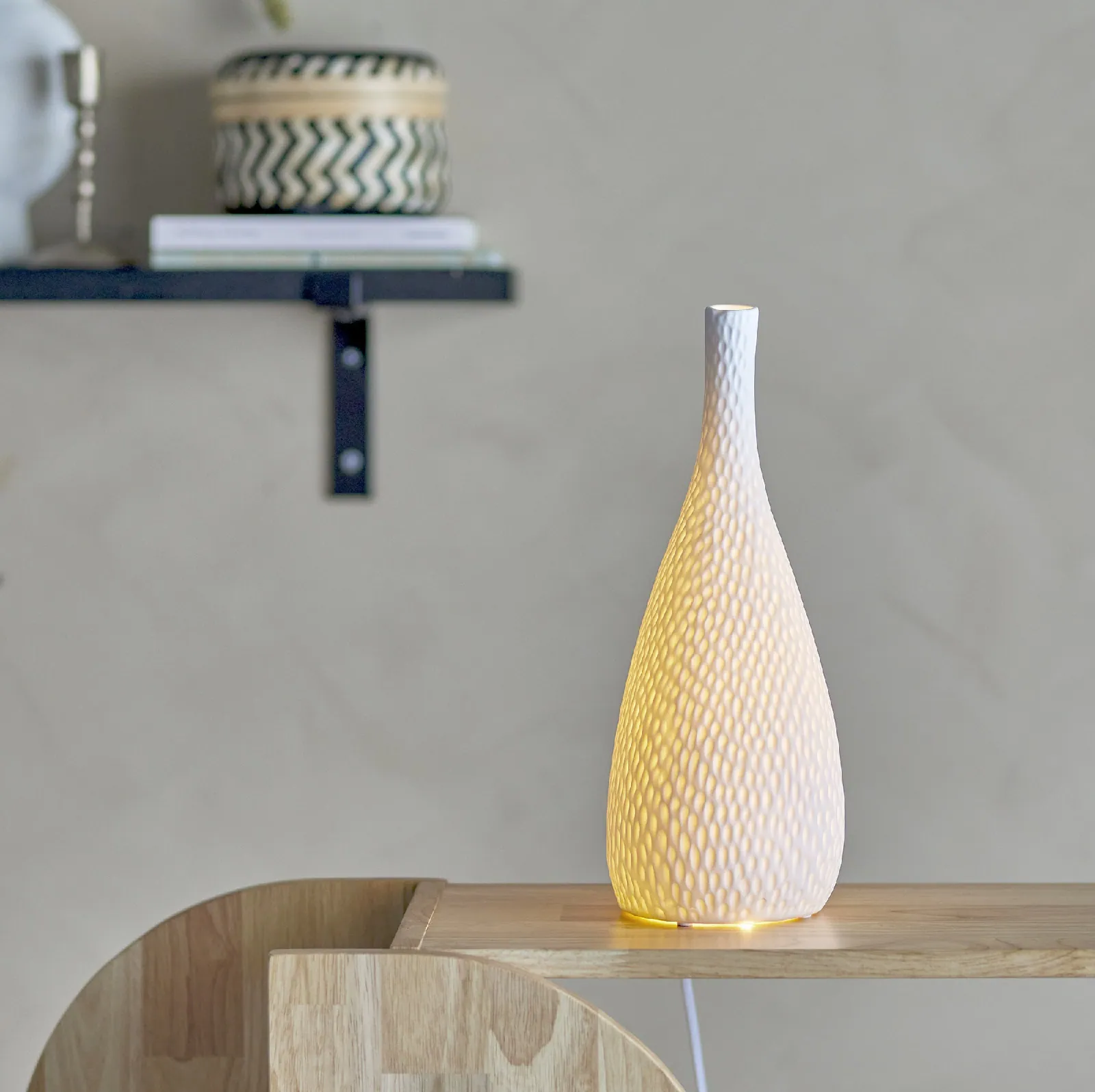 lampa ceramiczna stołowa, sklep natural home decor